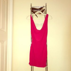 Bright red, sleeveless Fashion nova dress